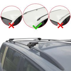Subaru Outback 1994-1999 Arası ile uyumlu ACE-1 Ara Atkı Tavan Barı GRİ