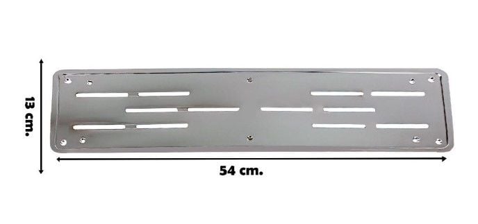 Oto Plakalık Ince Abs Plastik Üzerine Krom Kaplama 1 Takım 2 Adet