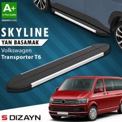 S-Dizayn VW Transporter T6 Kısa Şase Skyline Aluminyum Yan Basamak 213 Cm 2015-2019 A+ Kalite