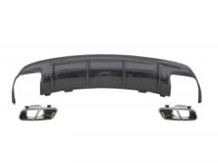 Mercedes W117 Uyumlu Cla 45 Difüzör & Egzoz Seti 16-19 Silver Egzoz İle