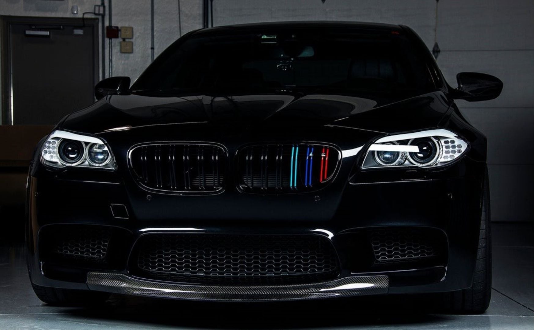 Bmw 5 Uyumlu Serisi F10 2011-2018 M5 Böbrek (Cift Cızgı Panjur) - M Renk