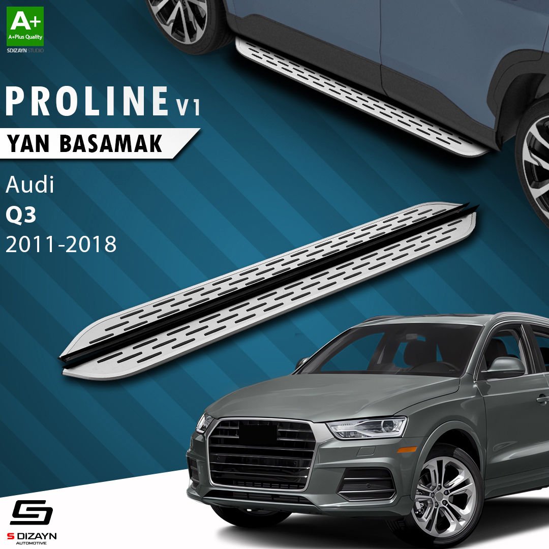 S-Dizayn Audi Q3 8U OEM Still Pro V1 Aluminyum Yan Basamak 173 Cm 2011-2018