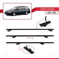 Subaru Outback 1994-1999 Arası ile uyumlu Basic Model Ara Atkı Tavan Barı SİYAH 3 ADET