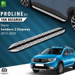 S-Dizayn Dacia Sandero 2 Stepway OEM Still Pro V1 Aluminyum Yan Basamak 173 Cm 2013-2020