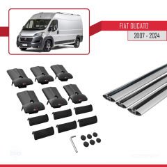 Fiat Ducato 2007 ve Sonrası ile uyumlu FLY Model Ara Atkı Tavan Barı GRİ 3 ADET BAR