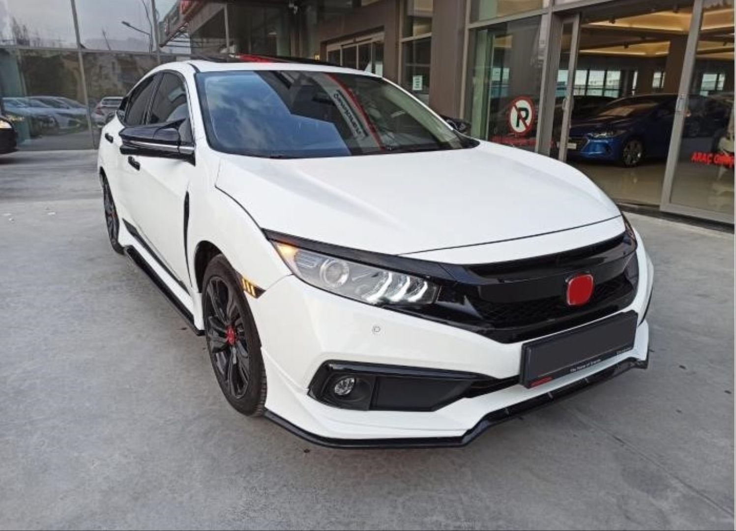 Honda Civic Uyumlu Fc5 2019+ Makyajlı Kasa Ön Tampon Mugen Ön Ek