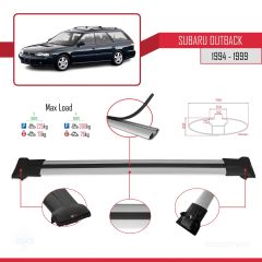 Subaru Outback 1994-1999 Arası ile uyumlu FLY Model Ara Atkı Tavan Barı GRİ 3 ADET BAR