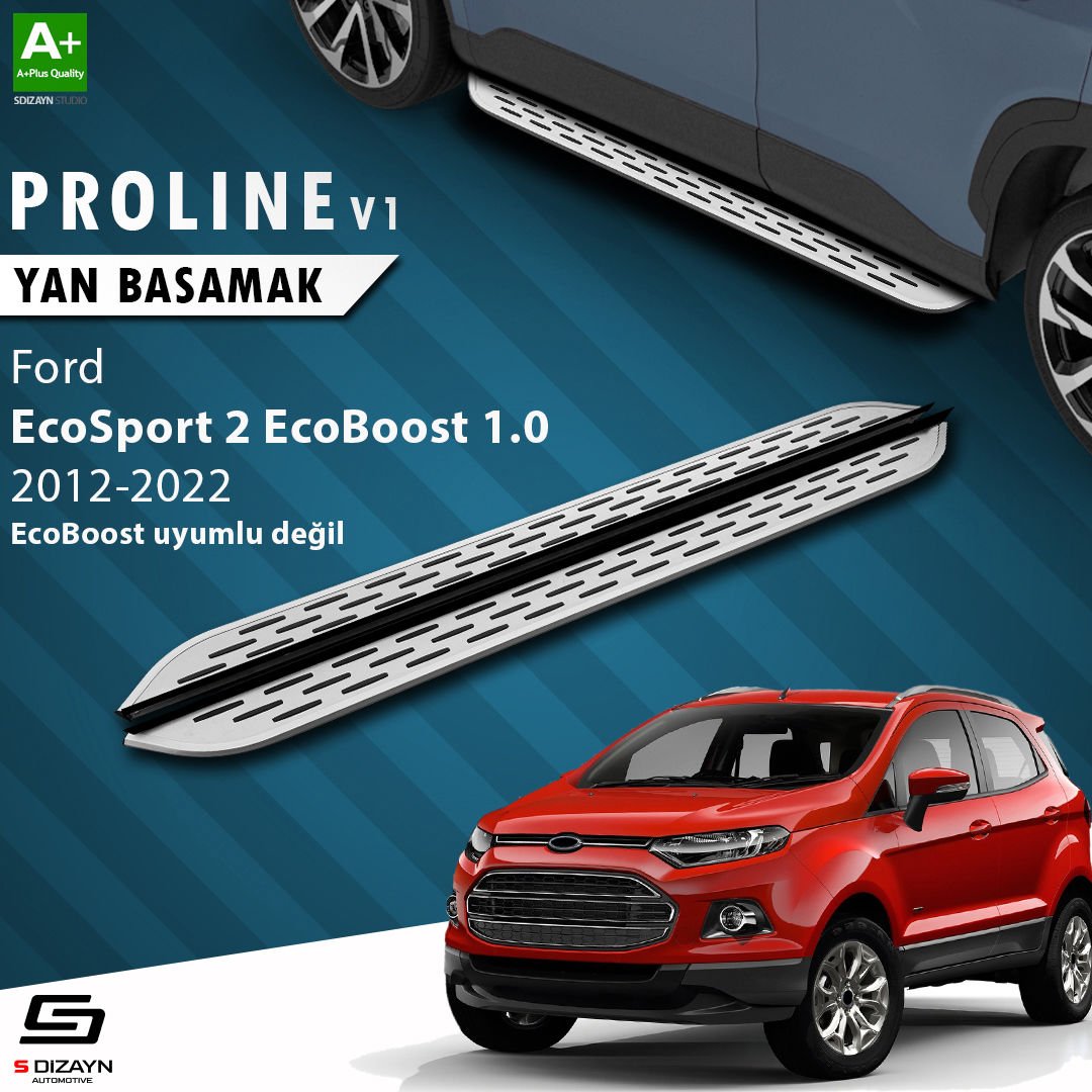 S-Dizayn Ford EcoSport 2 OEM Still Pro V1 Aluminyum Yan Basamak 173 Cm 2012-2022