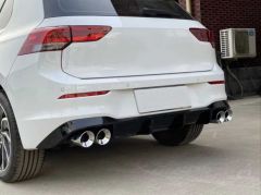 Volkswagen Golf Uyumlu 8 ''R'' Difüzör (Piano Black) - 4 Egzoz (Life Style İmpression Paket İçin)