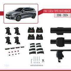 Fiat Egea / Tipo Hatchback 2016 ve Sonrası ile uyumlu ACE-4 Ara Atkı Tavan Barı SİYAH