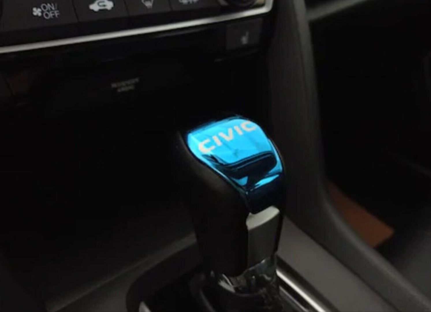 Honda Civic Uyumlu Fc5 2016-2020 Vites Topuzu Kaplama Mavi Küçük