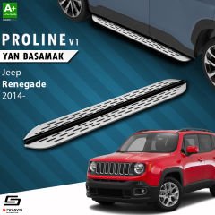 S-Dizayn Jeep Renegade OEM Still Pro V1 Aluminyum Yan Basamak 173 Cm 2014 Üzeri