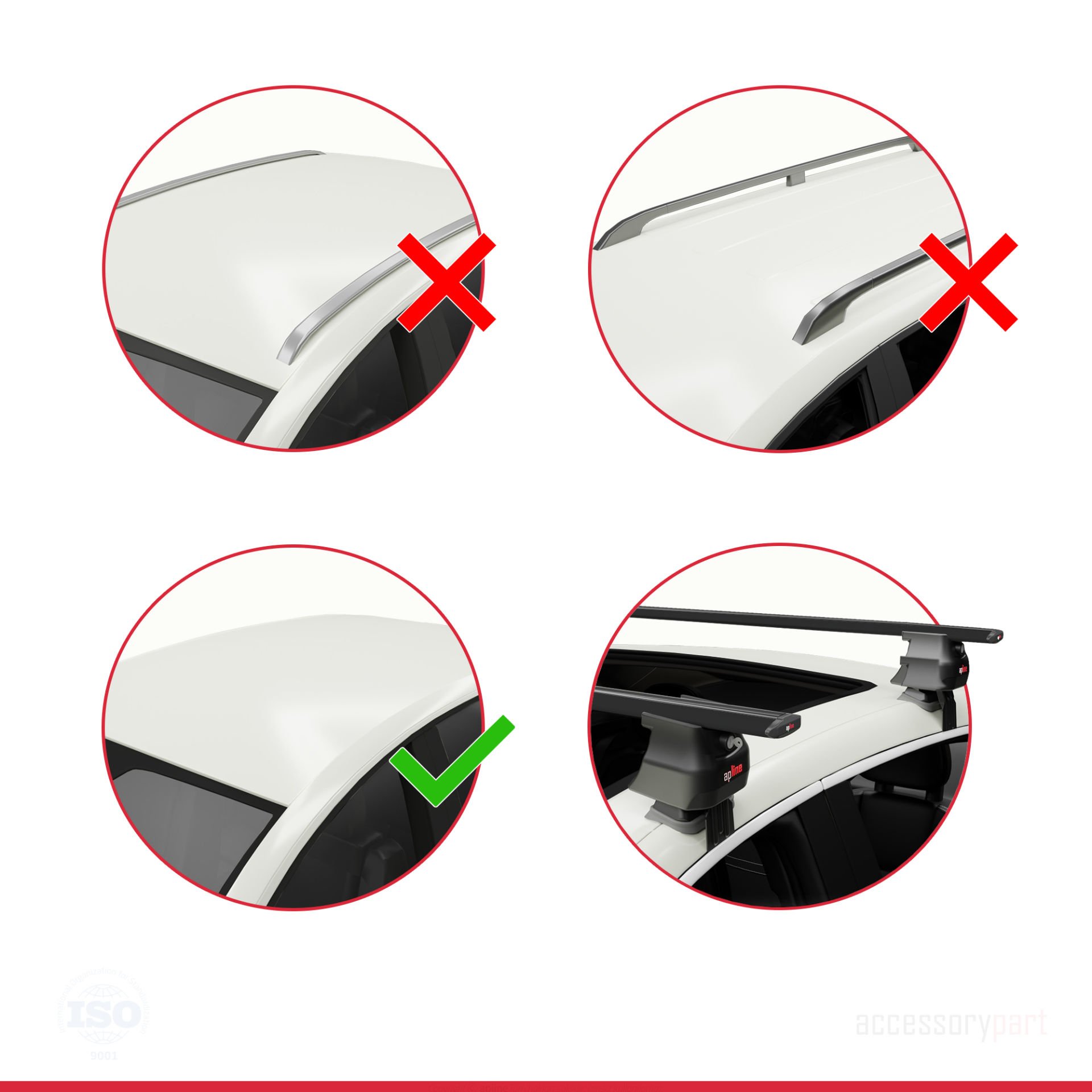 Peugeot 5008 2017-2020 Arası ile uyumlu ACE-4 Ara Atkı Tavan Barı SİYAH