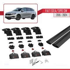 Fiat Egea/Tipo SW 2015 ve Sonrası ile uyumlu ACE-2 Ara Atkı Tavan Barı SİYAH