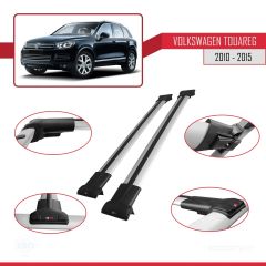 Volkswagen Touareg 2010-2015 Arası ile uyumlu FLY Model Ara Atkı Tavan Barı GRİ