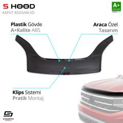 Citroen Uyumlu Nemo Kaput Rüzgarlığı 2007 Üzeri A+Kalite Parça