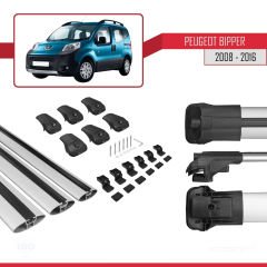 Peugeot Bipper 2008-2016 Arası ile uyumlu ACE-1 Ara Atkı Tavan Barı GRİ 3 ADET BAR
