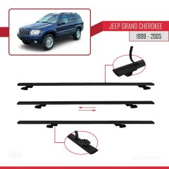 Jeep Grand Cherokee 1999-2005 Arası ile uyumlu Basic Model Ara Atkı Tavan Barı SİYAH 3 ADET