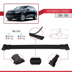 Volkswagen Touareg 2010-2015 Arası ile uyumlu FLY Model Ara Atkı Tavan Barı SİYAH