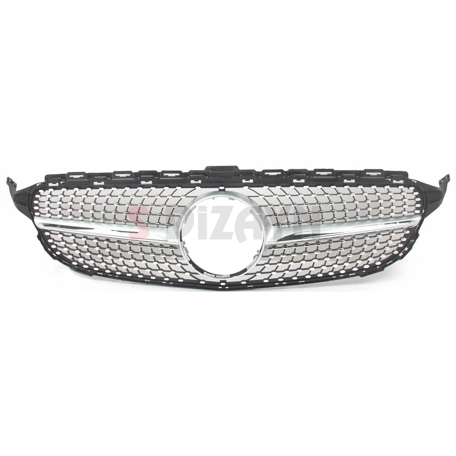 S-Dizayn Mercedes C-Class W205 Ön Panjur Krom Diamond Model 2015-2018