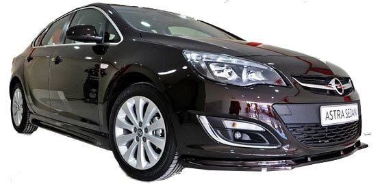 Opel Astra Uyumlu J Hatchback - Sedan Uyumlu (2013-2015) Makyajlı Ön Tampon Altı Lip (Plastik)