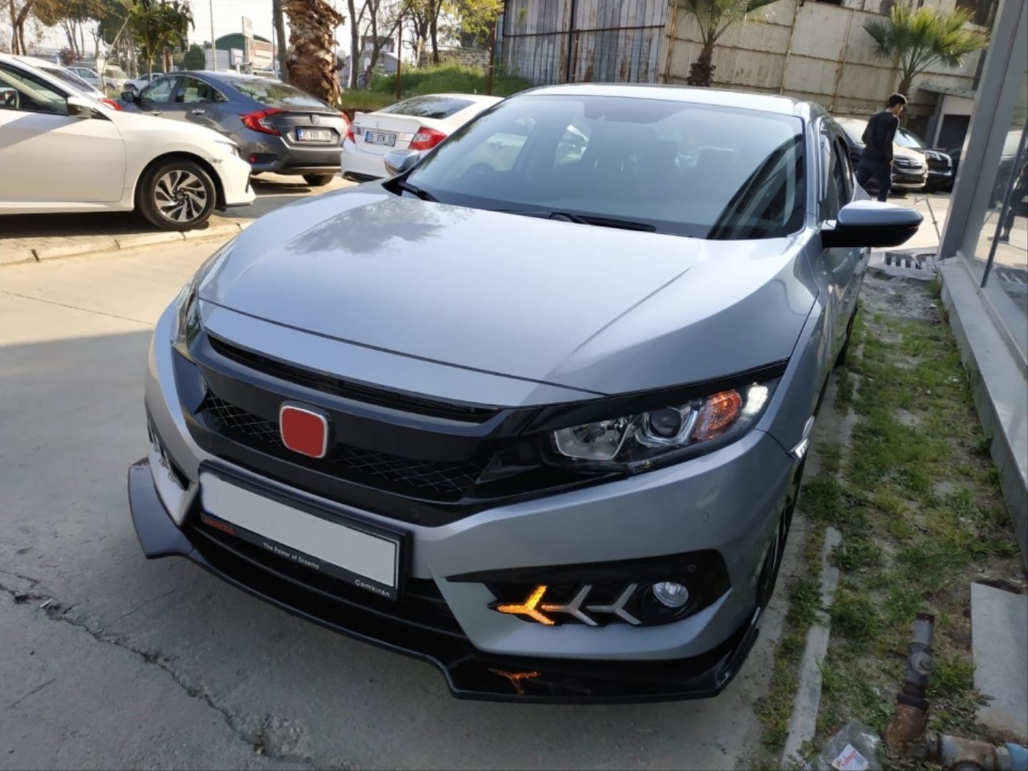 Honda Civic Uyumlu Fc5 2016-2020 Ön Lıp 3 Parça