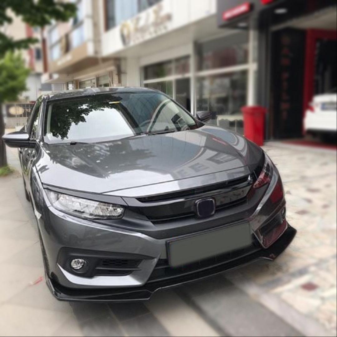 Honda Civic Uyumlu Fc5 2016-2020 Ön Lıp 3 Parça