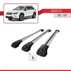 Subaru XV 2012-2017 Arası ile uyumlu ACE-1 Ara Atkı Tavan Barı GRİ 3 ADET BAR
