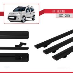 Fiat Fiorino 2007 ve Sonrası ile uyumlu Basic Model Ara Atkı Tavan Barı SİYAH 3 ADET