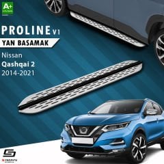 S-Dizayn Nissan Qashqai 2 OEM Still Pro V1 Aluminyum Yan Basamak 173 Cm 2014-2021