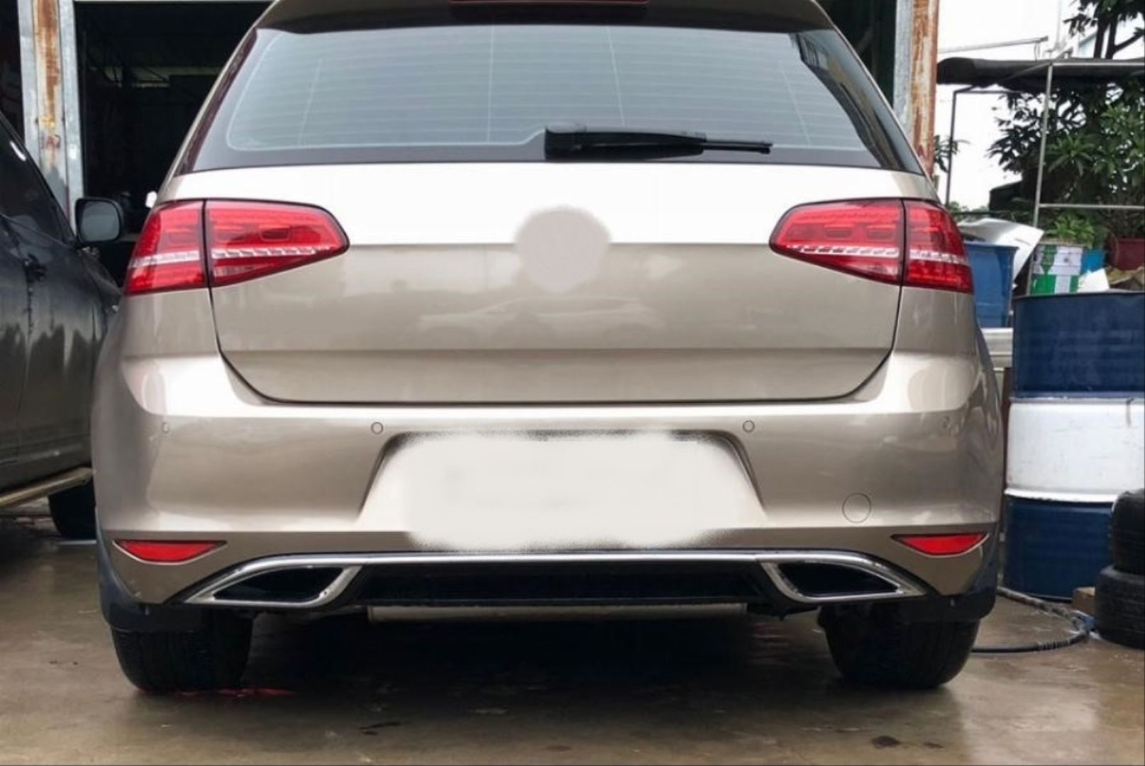 Volkswagen Golf Uyumlu 7 2013-2017 Difüzör Mat Siyah