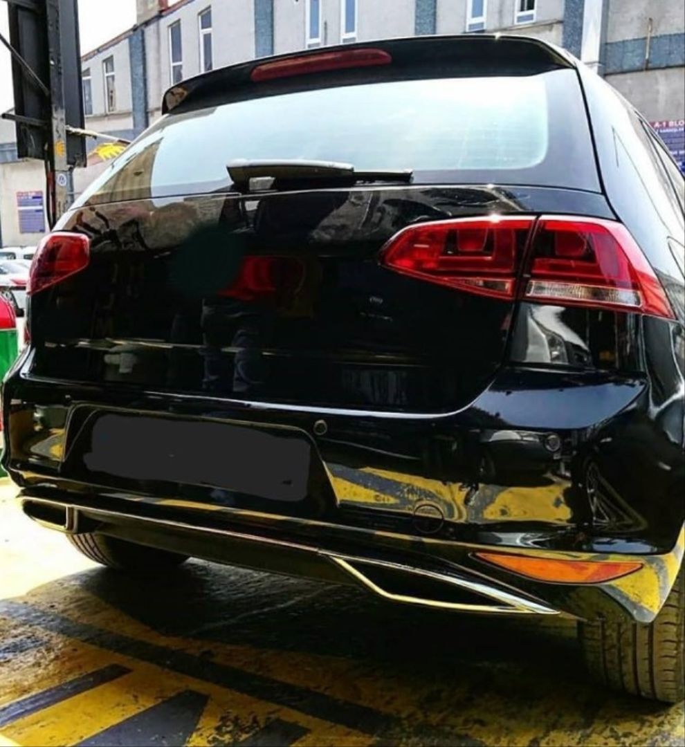 Volkswagen Golf Uyumlu 7 2013-2017 Difüzör Parlak Siyah