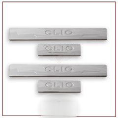 Renault Clio Uyumlu 5 Kapı Eşiği -2019 Paslanmaz Çelik Parça