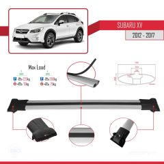 Subaru XV 2012-2017 Arası ile Uyumlu FLY Model Ara Atkı Tavan Barı GRİ 3 ADET BAR