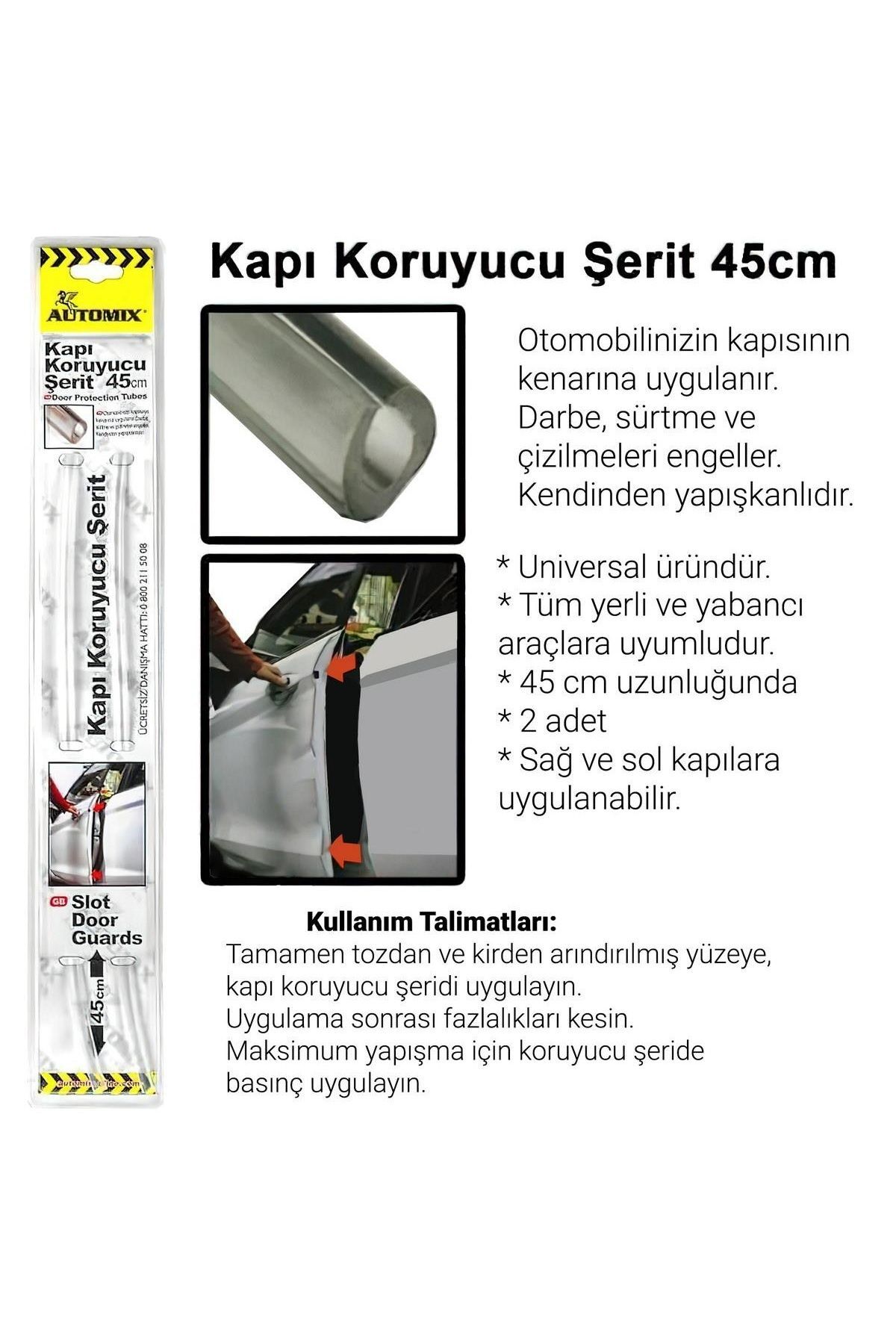 Oto Kapı Koruyucu Şerit Şeffaf 1 Tk 2 Ad