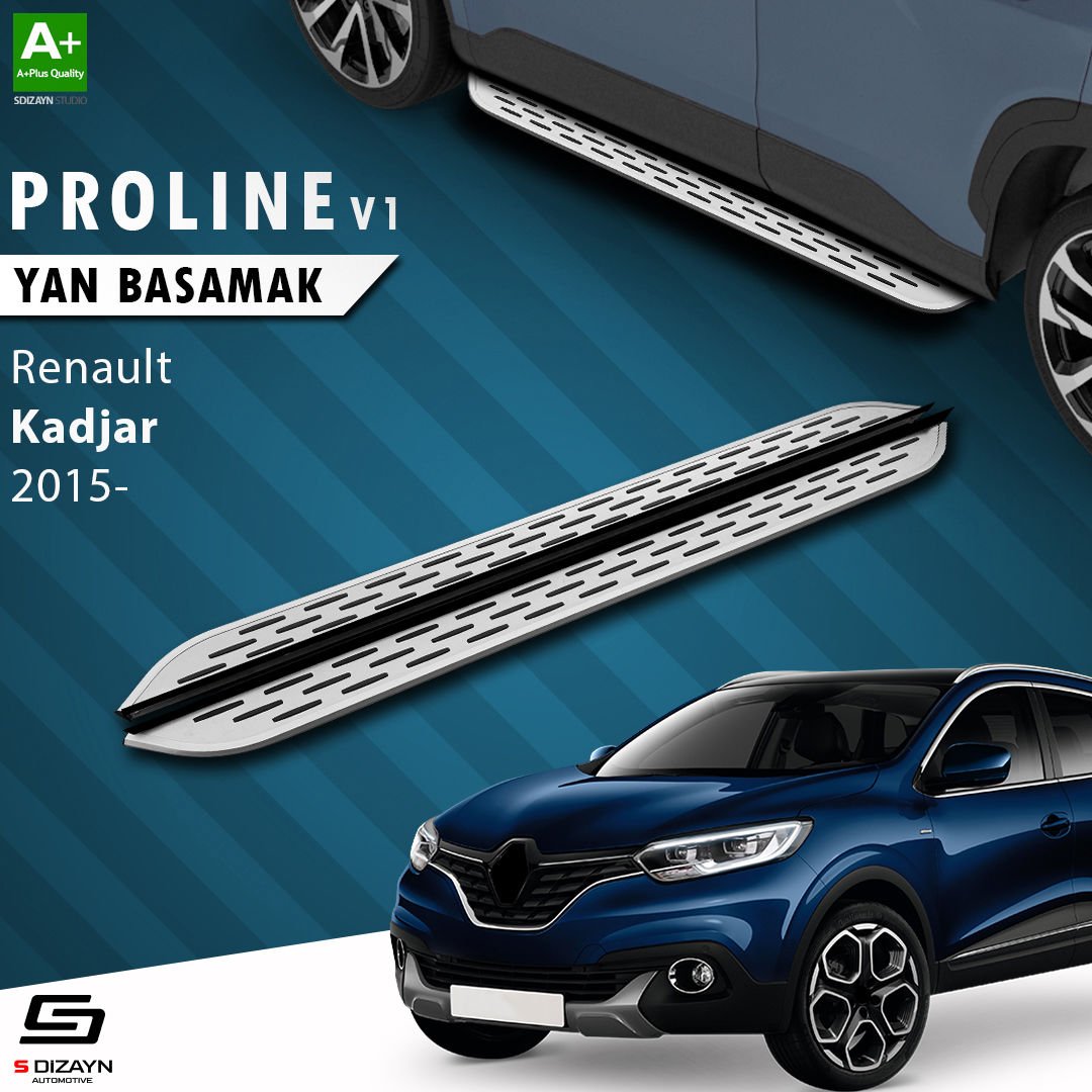S-Dizayn Renault Kadjar OEM Still Pro V1 Aluminyum Yan Basamak 173 Cm 2015-2022