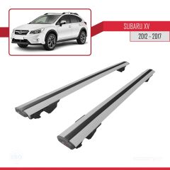 Subaru XV 2012-2017 Arası ile uyumlu HOOK Model Anahtar Kilitli Ara Atkı Tavan Barı GRİ