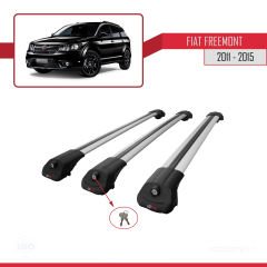 Fiat Freemont 2011-2015 Arası ile uyumlu ACE-1 Ara Atkı Tavan Barı GRİ 3 ADET BAR