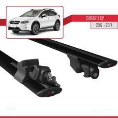 Subaru XV 2012-2017 Arası ile uyumlu HOOK Model Anahtar Kilitli Ara Atkı Tavan Barı SİYAH