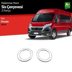 Fiat Ducato Uyumlu Krom Sis Farı Çerçevesi 2 Parça 2014 Üzeri
