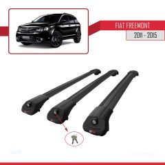 Fiat Freemont 2011-2015 Arası ile uyumlu ACE-1 Ara Atkı Tavan Barı SİYAH 3 ADET BAR