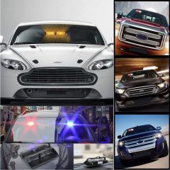 Flaş Led Çakarlı 16W Kırmızı-Mavi 8 Fonksiyonlu / Lapa176