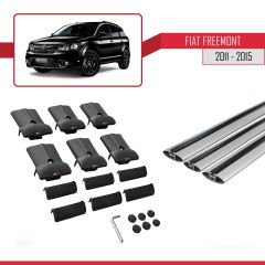 Fiat Freemont 2011-2015 Arası ile Uyumlu FLY Model Ara Atkı Tavan Barı GRİ 3 ADET BAR