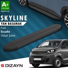S-Dizayn Fiat Scudo 3 Skyline Siyah Yan Basamak 243 Cm 2020 Üzeri A+ Kalite