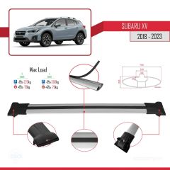 Subaru XV 2018-2021 Arası ile Uyumlu FLY Model Ara Atkı Tavan Barı GRİ 3 ADET BAR