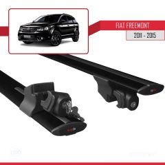 Fiat Freemont 2011-2015 Arası ile uyumlu HOOK Model Anahtar Kilitli Ara Atkı Tavan Barı SİYAH