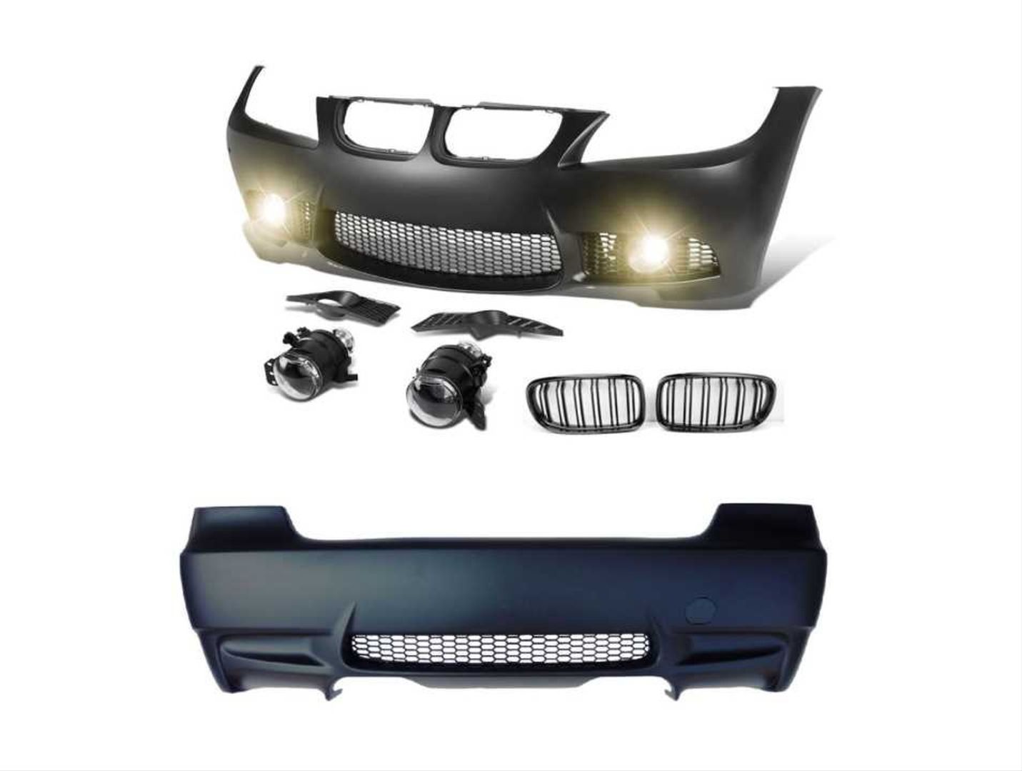 Bmw 3 Uyumlu Serisi E90 2005-2008 M3 Body Kit ( Ön-Arka Tampon - Panjur - Sis