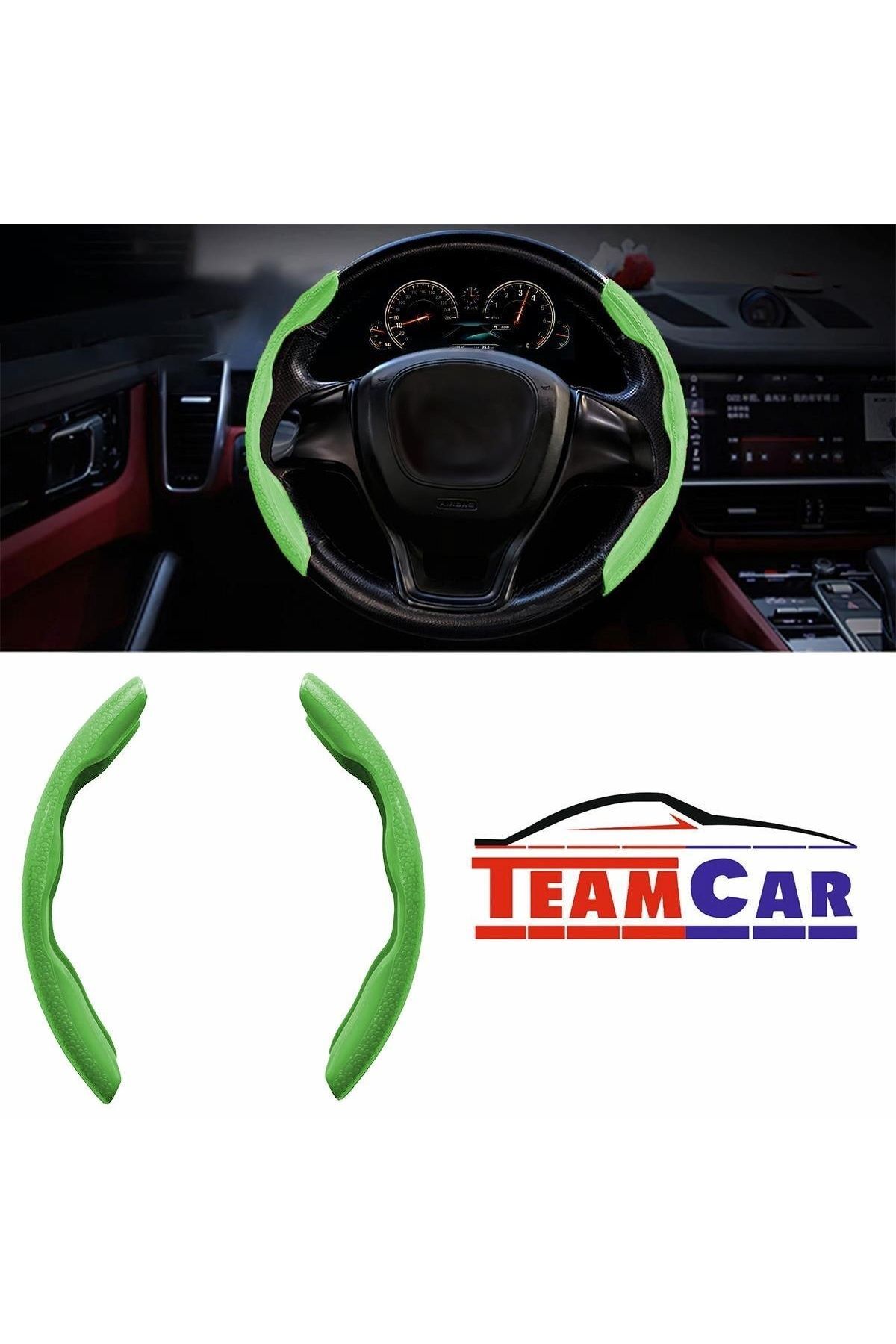 Oto Direksiyon Kaydırmaz Spor Kapak Fosfor Yeşil Tüm Araçlara Uyumlu