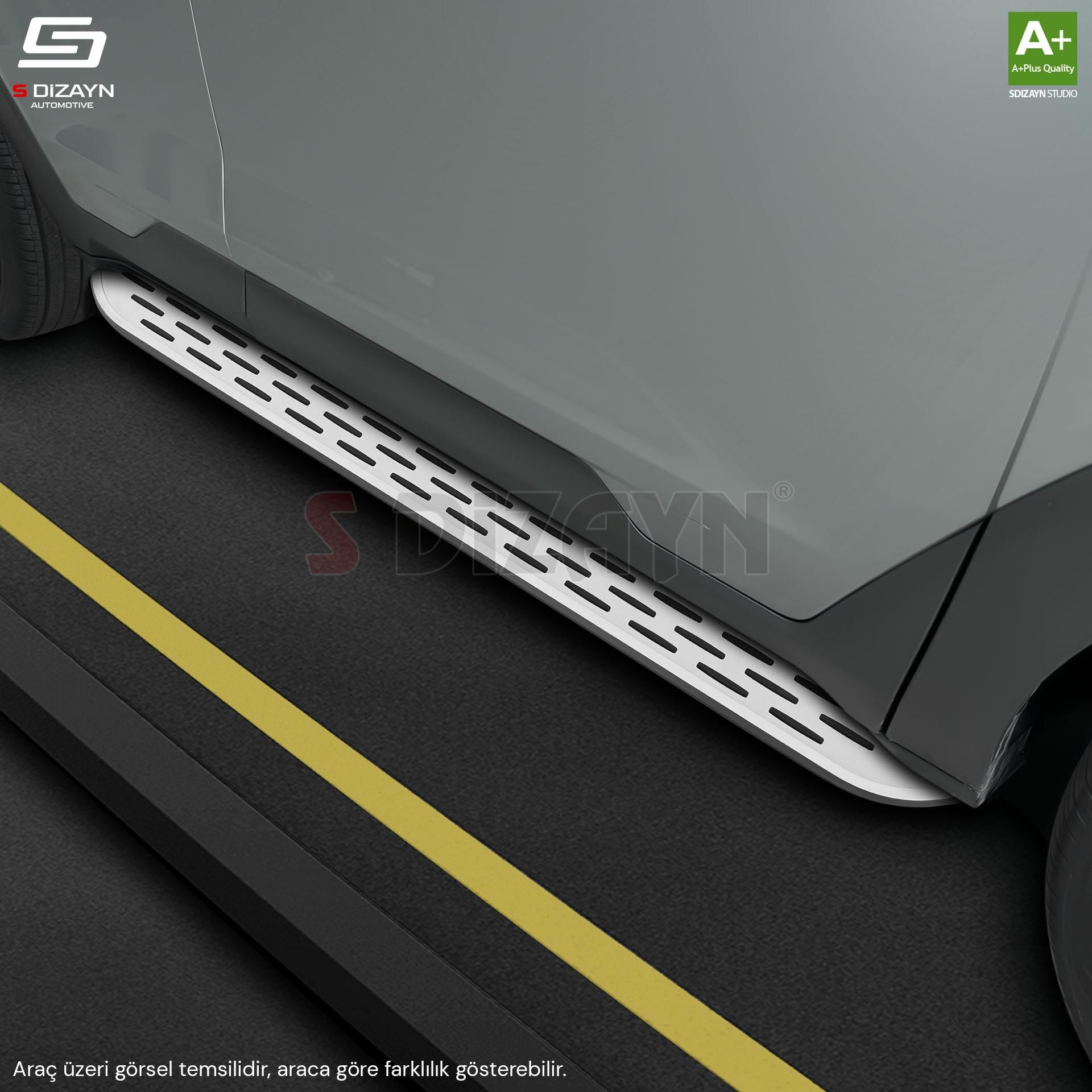 S-Dizayn Dacia Logan 2 MCV OEM Still Pro V1 Aluminyum Yan Basamak 183 Cm 2013-2020