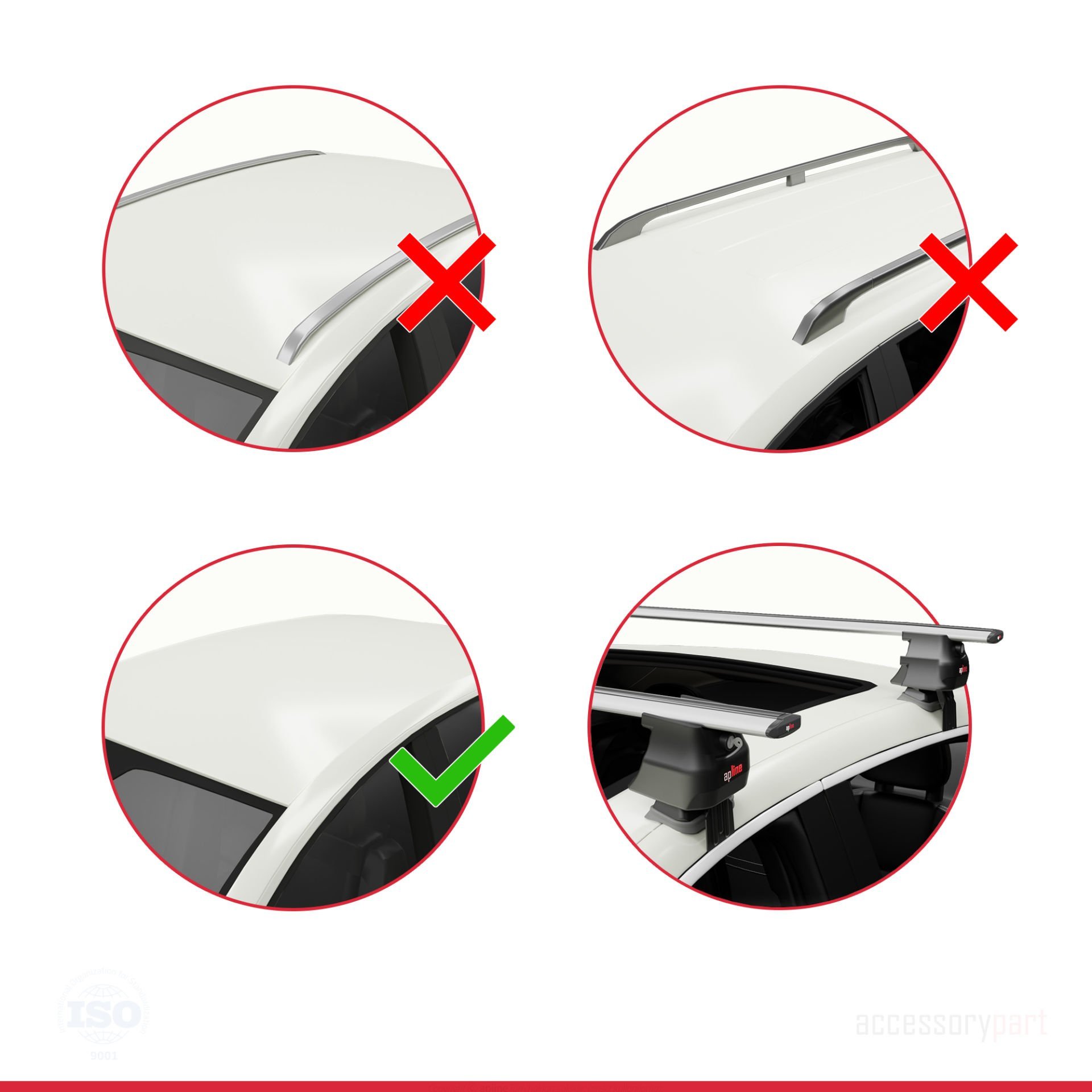 Suzuki Alto (HA25) 2009-2014 Arası ile uyumlu ACE-4 Ara Atkı Tavan Barı GRİ